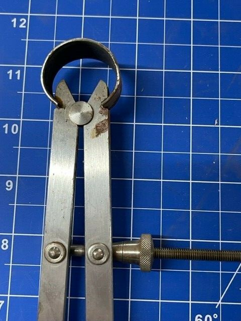 LUFKIN 42-10 INSIDE SPRING CALIPERS WITH SOLID NUT, 10" IN STOCK!! -rusty