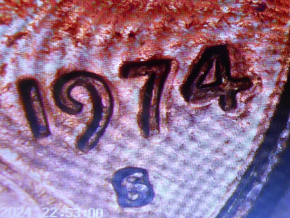 1974 s Lincoln cent with multiple errors