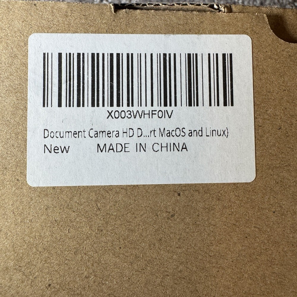 DOCUMENT CAMERA Multifunction Text Imaging/ Video Booth Teachers MacOS/Linux NIB