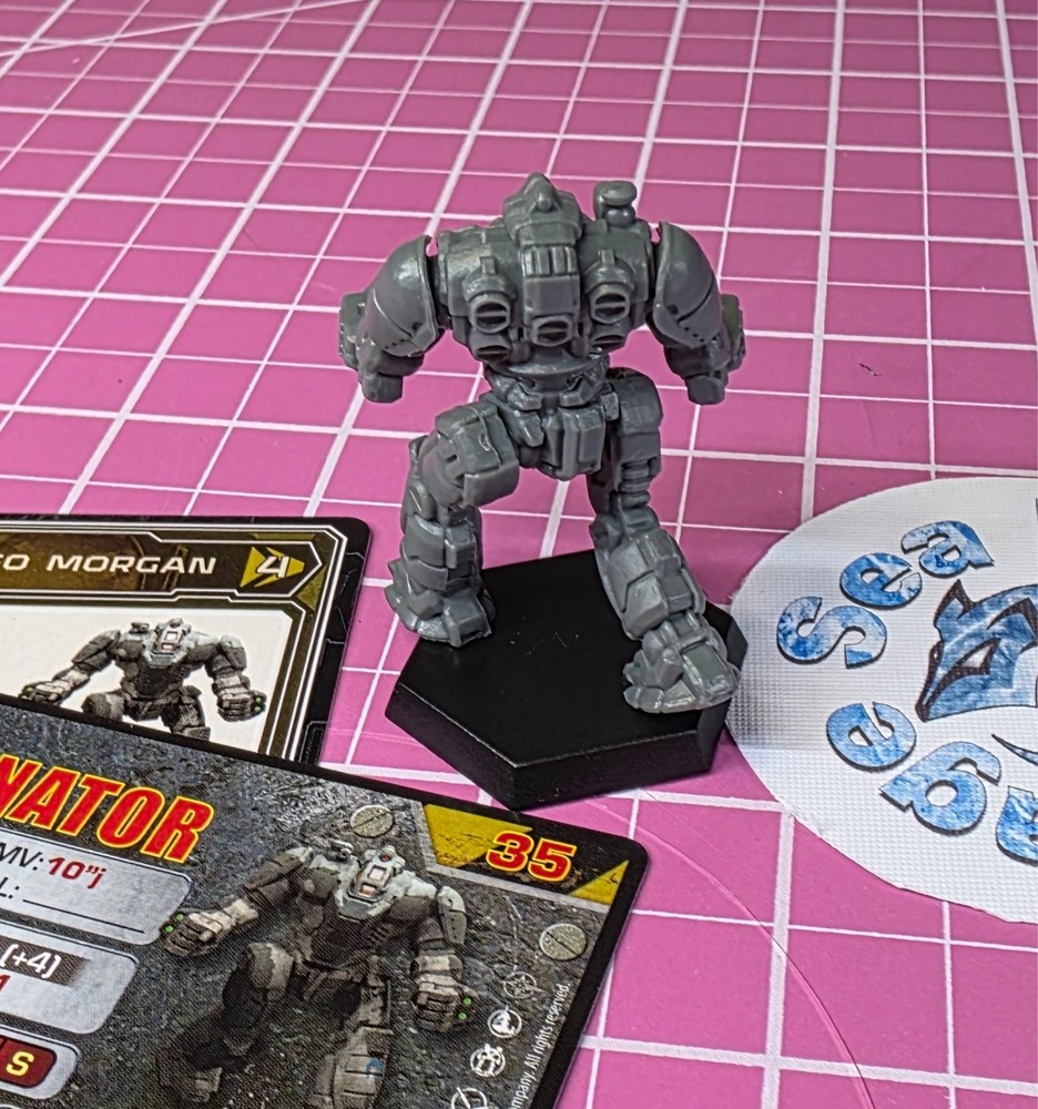 BattleTech Exterminator Mech -- ComStar Command Level II + Cards