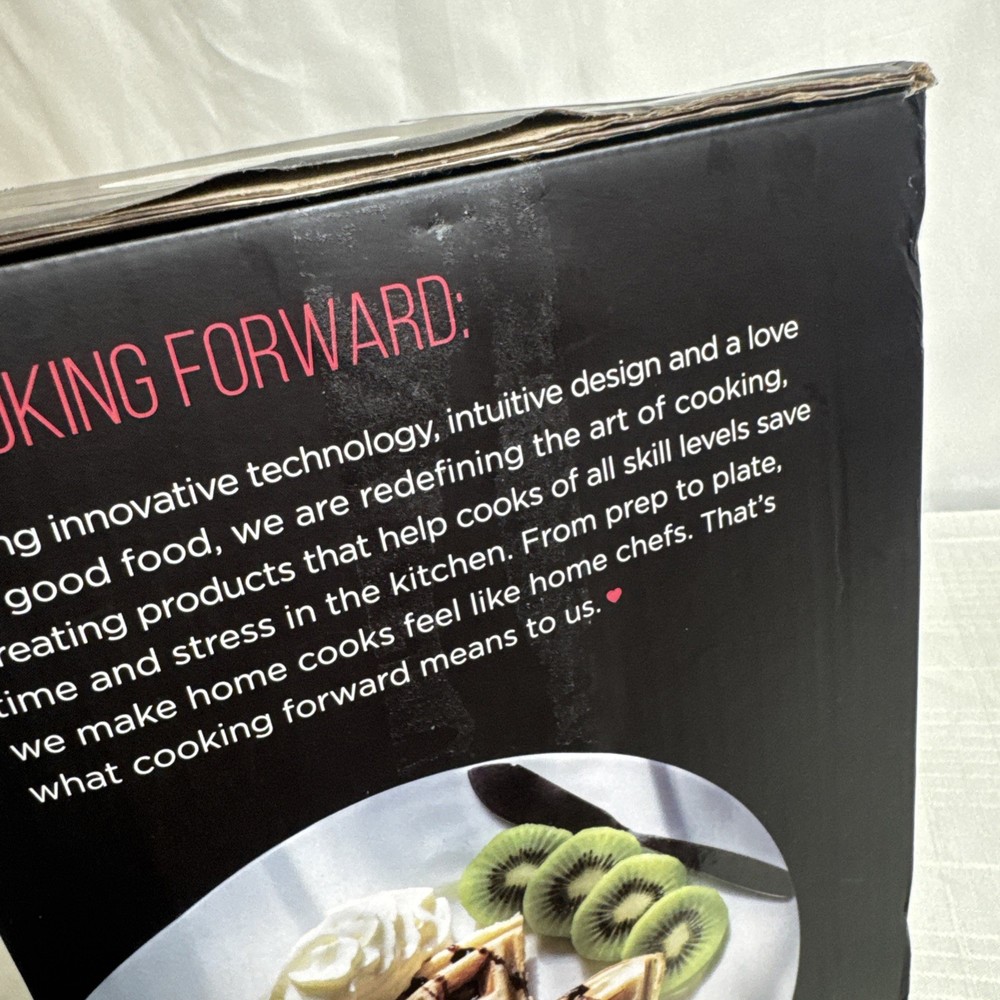 Chefman Digital Volcano Waffle Maker with Programmable Crunch Factor NEW IN BOX