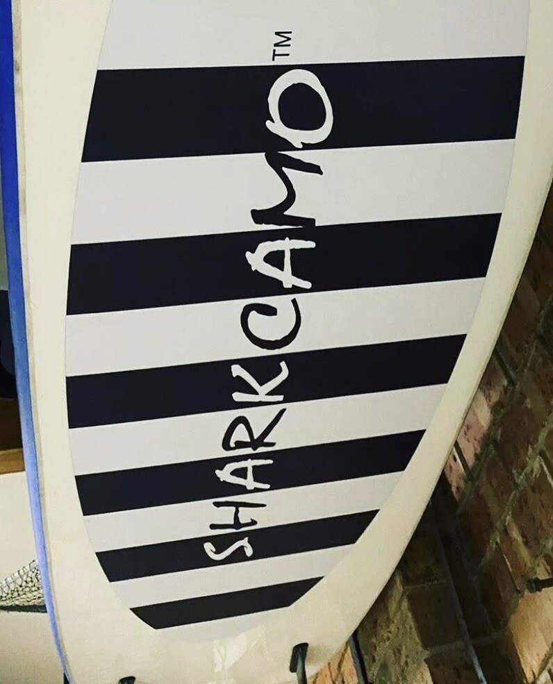 SHARKCAMO SURFBOARD-Bogie Board STICKERS