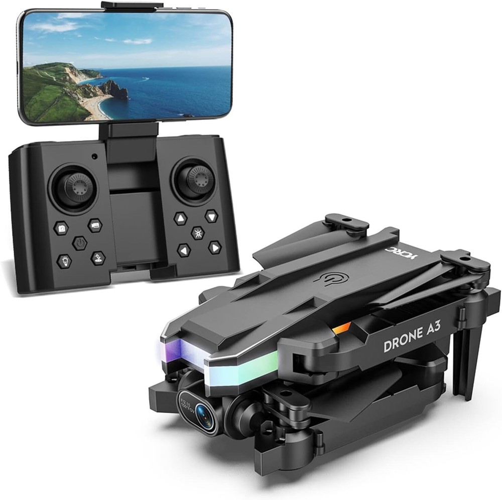Mini ELF • Folding 4k HD Drone Set w/Case • Camera + Obstacle Avoid • Ships Free