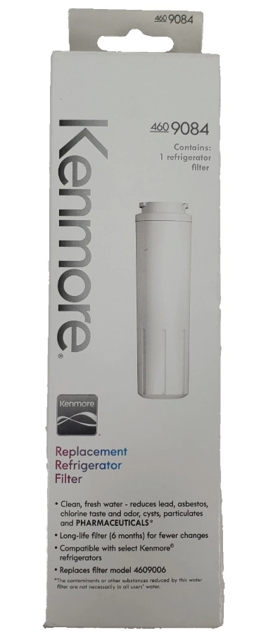 2 Pack Kenmore 460 9084 Replacement Refrigerator Water Filter - White