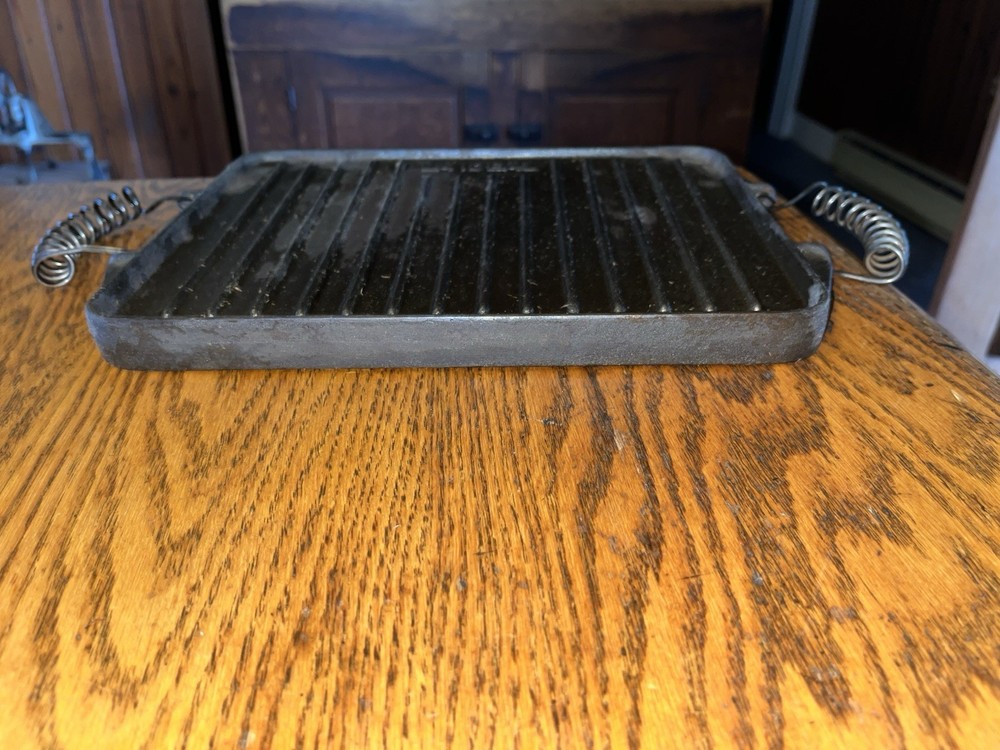 La IDEAL Cast iron Cookware Double Sided Rectangular Griddle