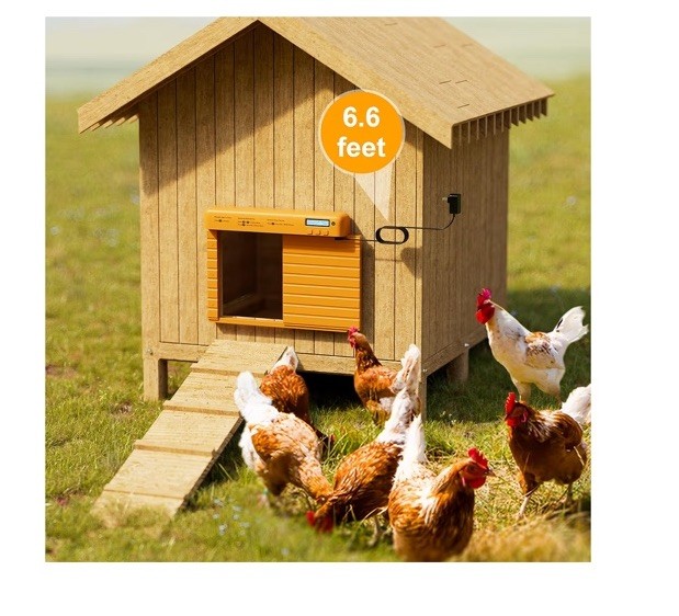 Automatic Chicken Coop Door Battery Power with Timer & Light Sensor, LCD Display