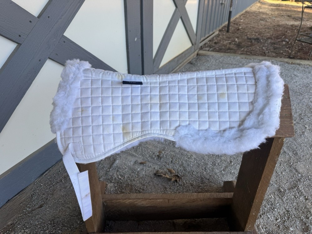 Shire Acrilan Lined Half Pad - white (Size Large)