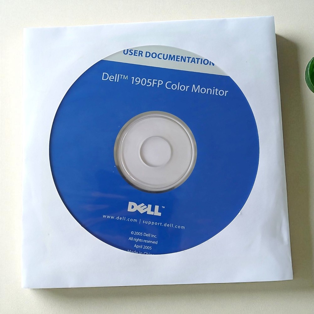 Dell 1905FP Color Monitor USER DOCUMENTATION CD Disc Replacement