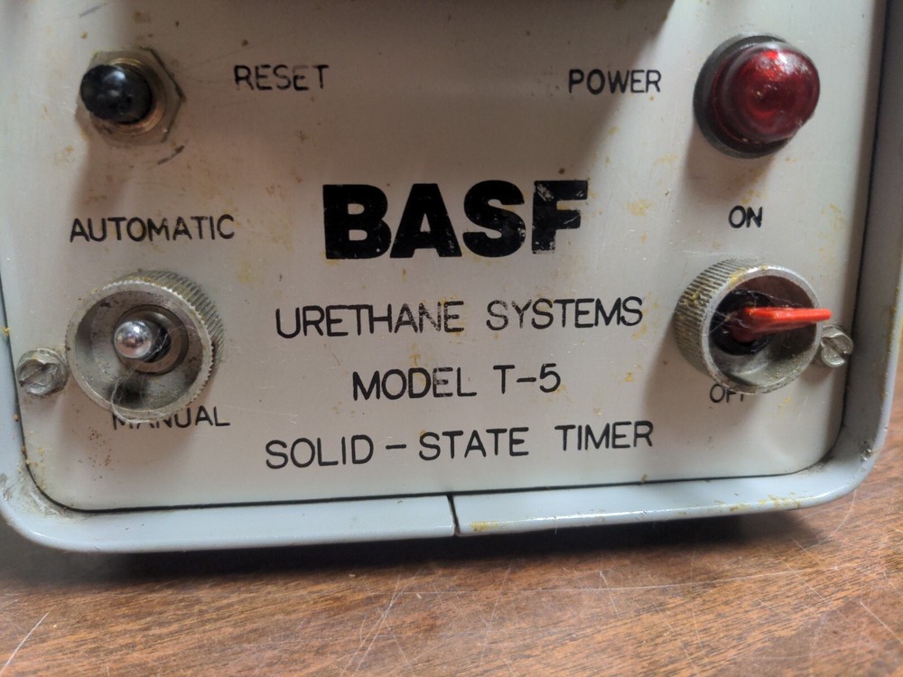 For Repair - BASF Urethane Systems Solid State Timer Model T-5 Foam Dispense