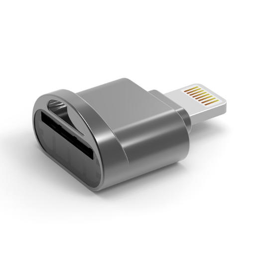 Portable TF Card Reader OTG Adapter MicroSD Alloy Card Reader For iPhone iOS13