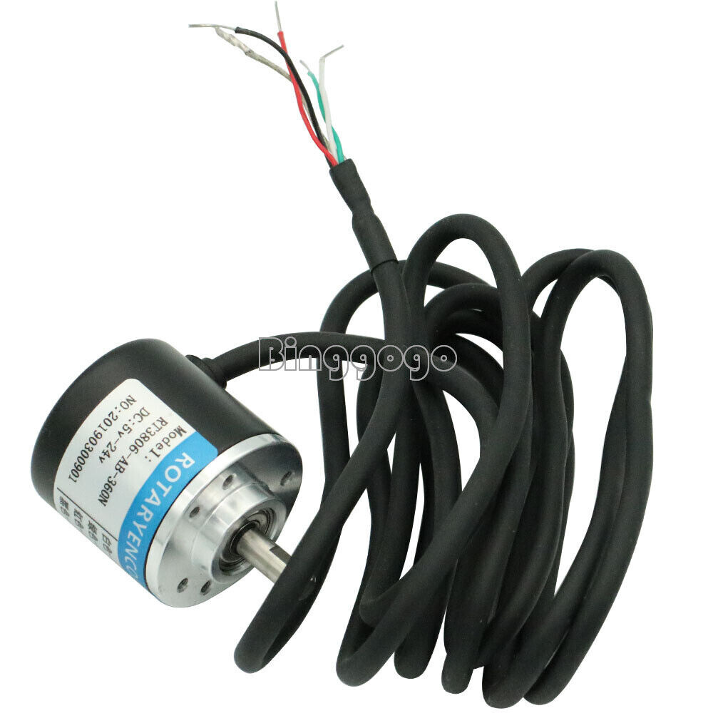 Encoder 360P/R Incremental Rotary Encoder AB phase encoder 6mm shaft W coupling