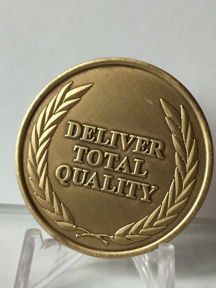 Commitment To Excellence Deliver Total Quality Challenge Coin Medallion Chip