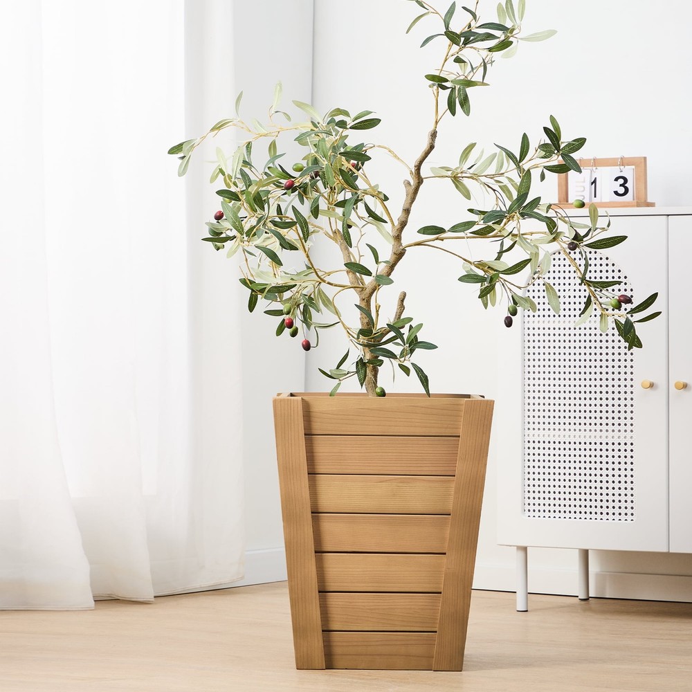 16 in Tall Wood Planter