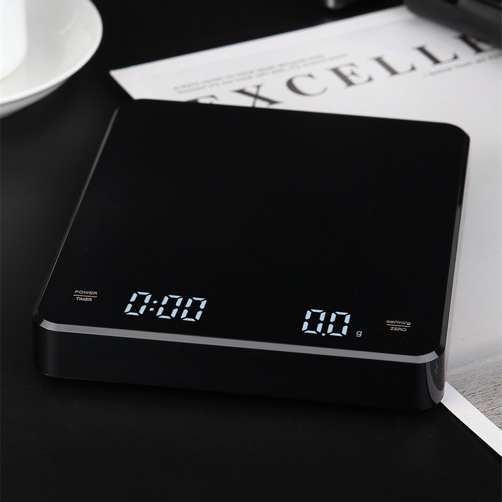 Electronic Digital Coffee Scale Tool With Timer High Precision LCD Display