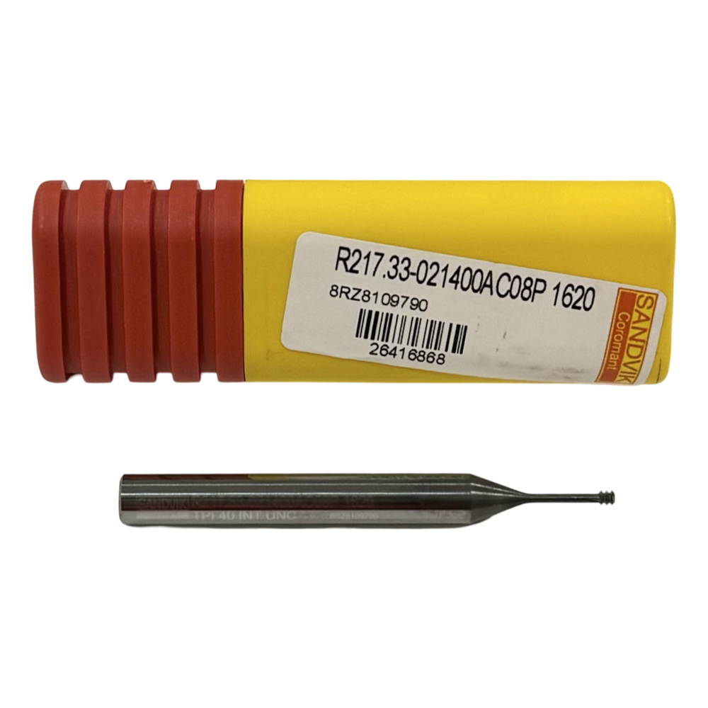 Sandvik 4-40 Solid Carbide Thread Mill 2.10mm Cutting Diameter AlCrN