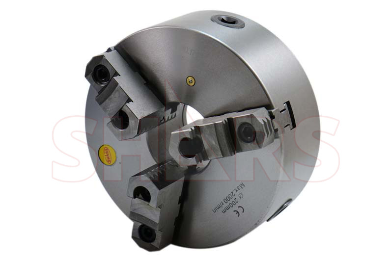 Shars 8" 3 Jaw Self Centering Plain Back Lathe Chuck Reversible New R[