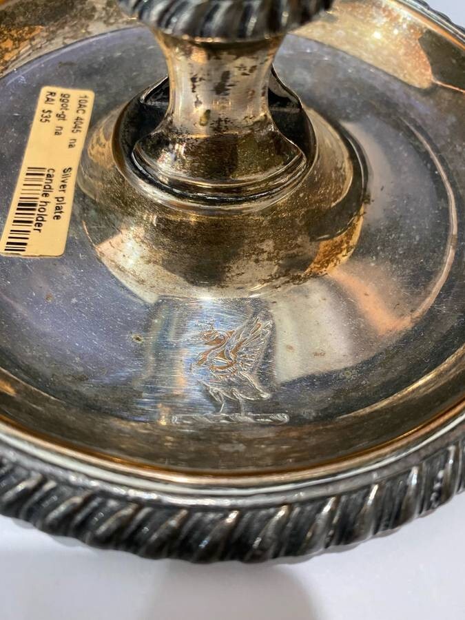 Silver Plated Chamberstick Candle Holder
