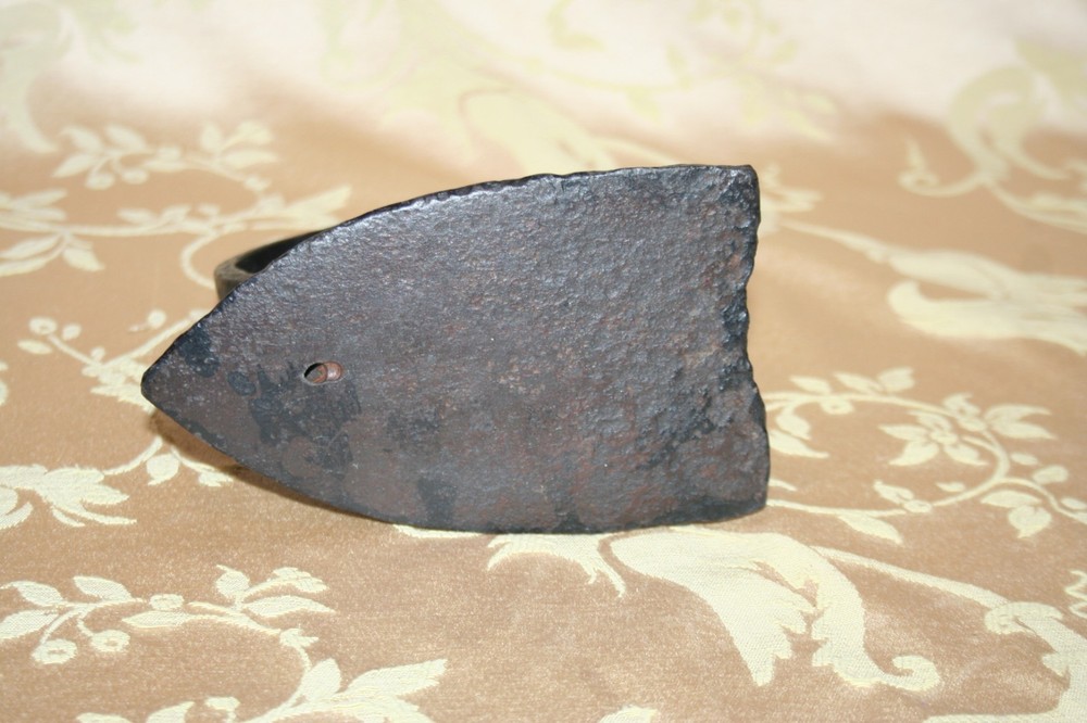 Rustic Antique 6" Long Cast Iron Sad Iron w/ Handle