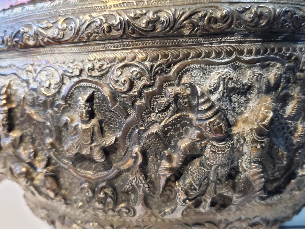 burmese silver bowl