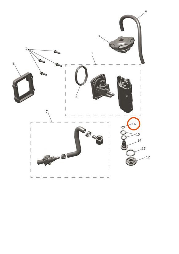 Triumph T3609945 - O-Ring, ID 6 x 2
