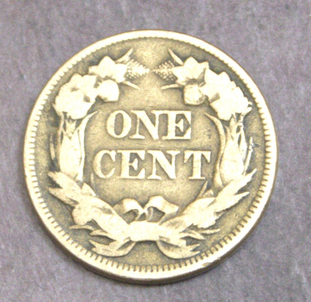 1857 Flying Eagle Cent VG Fine Lot 4865