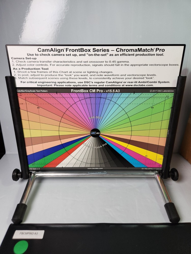 DSC Labs CamAlign FrontBox Series Calibration Chart Chroma Match Pro 15.5 A3