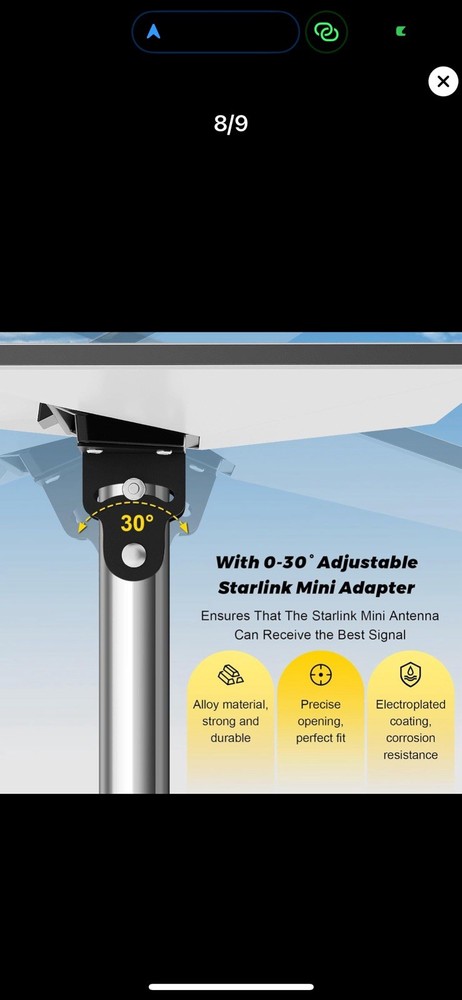 Statlink Mini Pole Mount, Lymorexan 8ft Mounting Kit