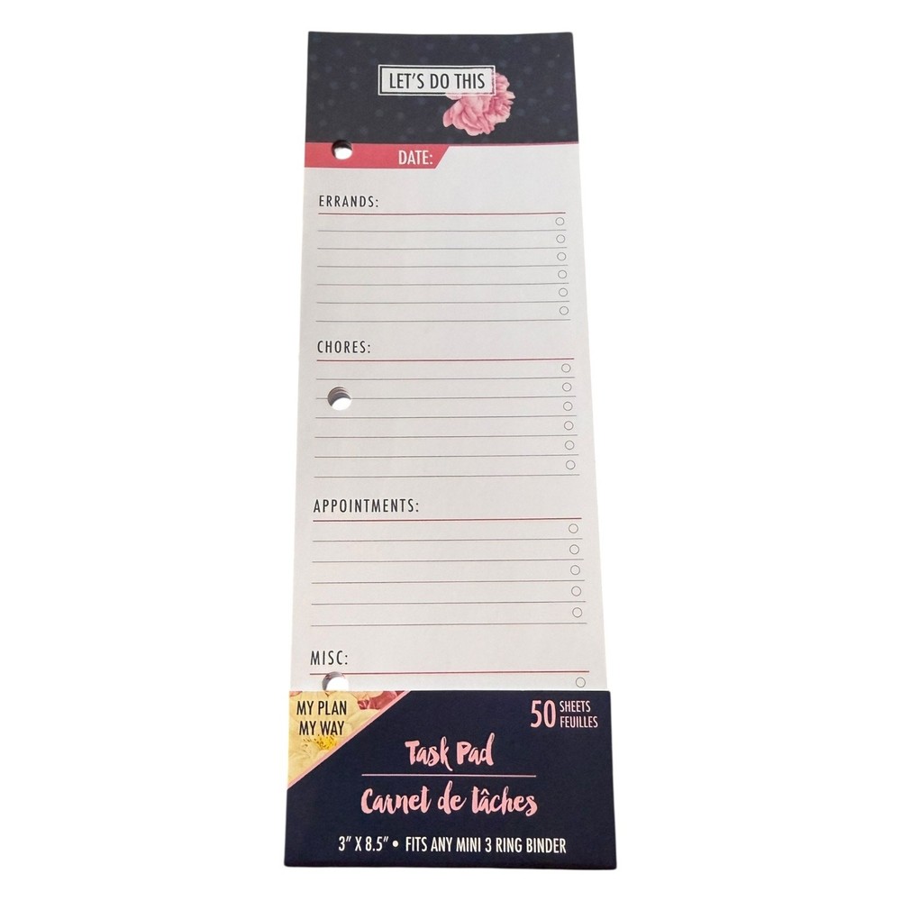 My Plan My Way 50 Sheets Task Pad Let's Do This