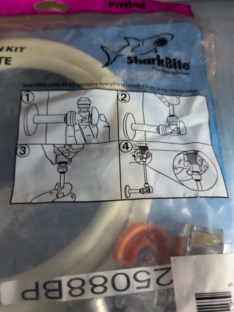 SharkBite Toilet Connection Kit with Angle Stop 25088