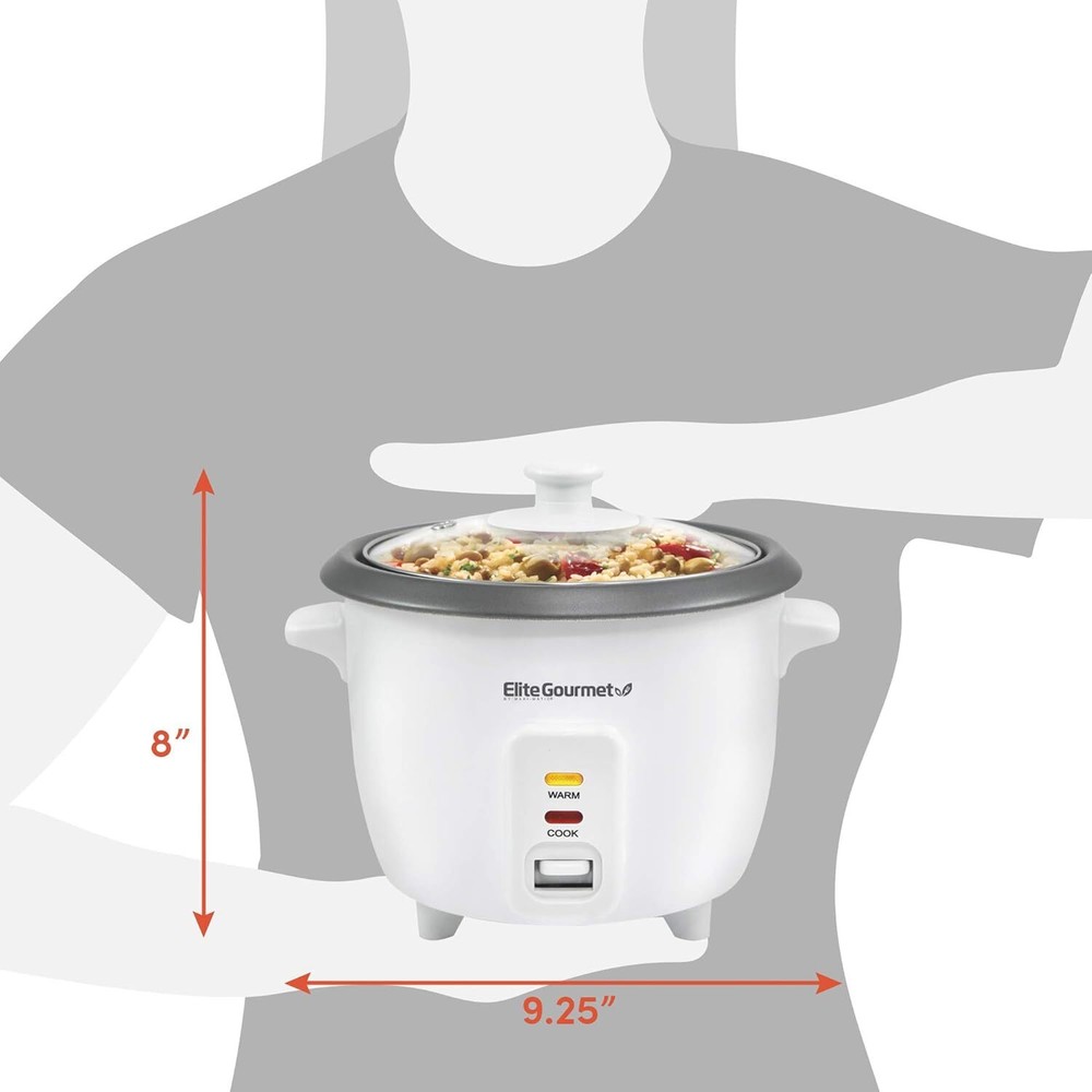 Rice cooker with non-stick interior and keep warm function