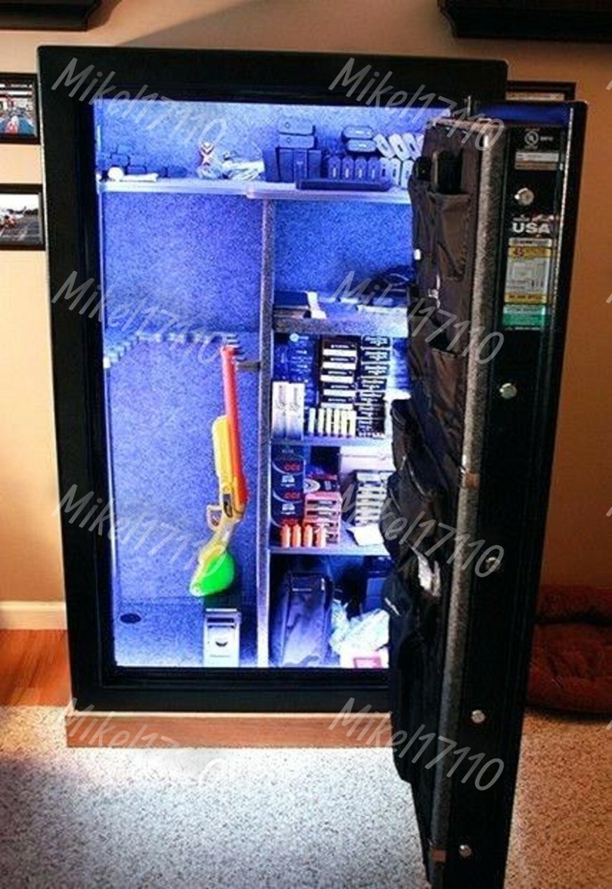 LED Gun Safe Light Kit Battery Powered Manual Switch 60" x 30"