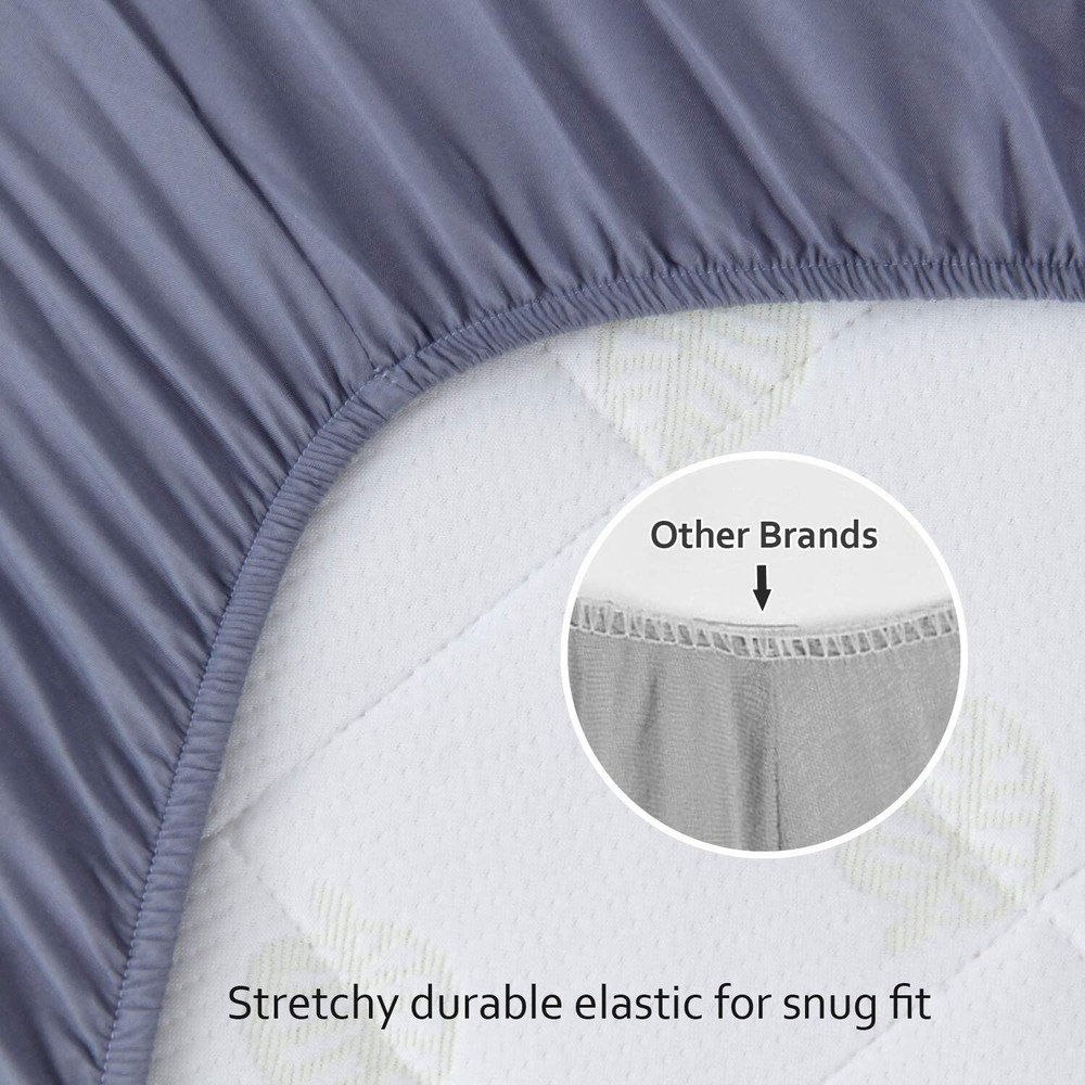 Mini Crib Sheets Microfiber Fitted Portable/Mini-Crib Sheets 2 Pack 38''x24''