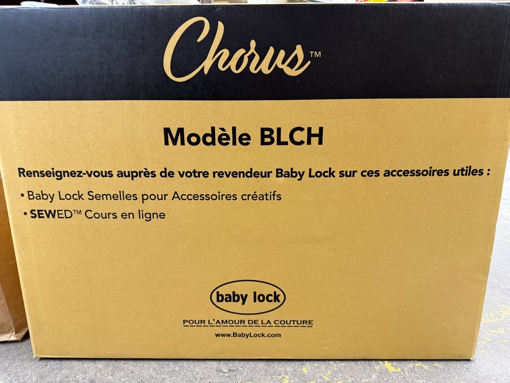 babylock chorus sewing machine