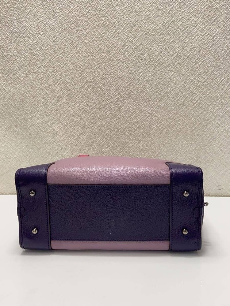 LOEWE handbag leather Pink Used