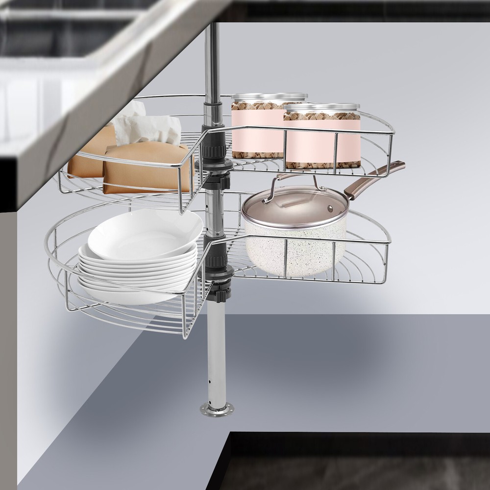 Turntable Cabinet Organizer For Kitchen Spice Rack Turntable Skid Lazy Susan