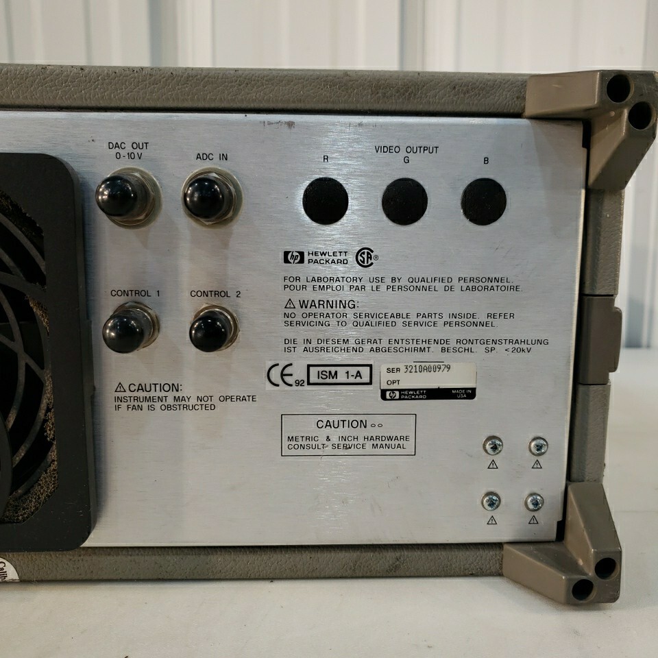 HP 8757E Scalar Network Analyzer 75dB Range 110GHz 2 Channel 40dB Directivity