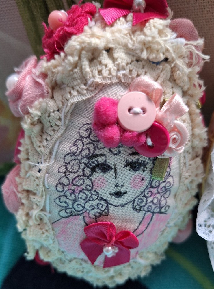 Shabby Chic Handmade Fabric Eggs, Easter Eggs, Egg Ornaments