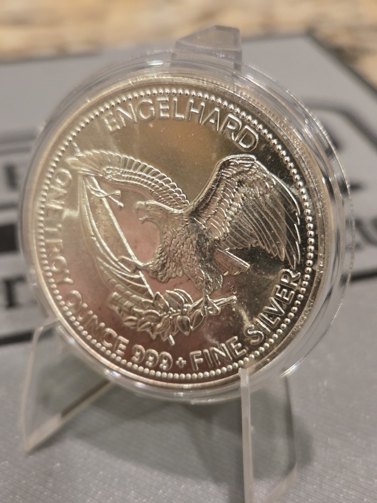 1987 1 oz Silver Round - Engelhard Prospector (Eagle Reverse)