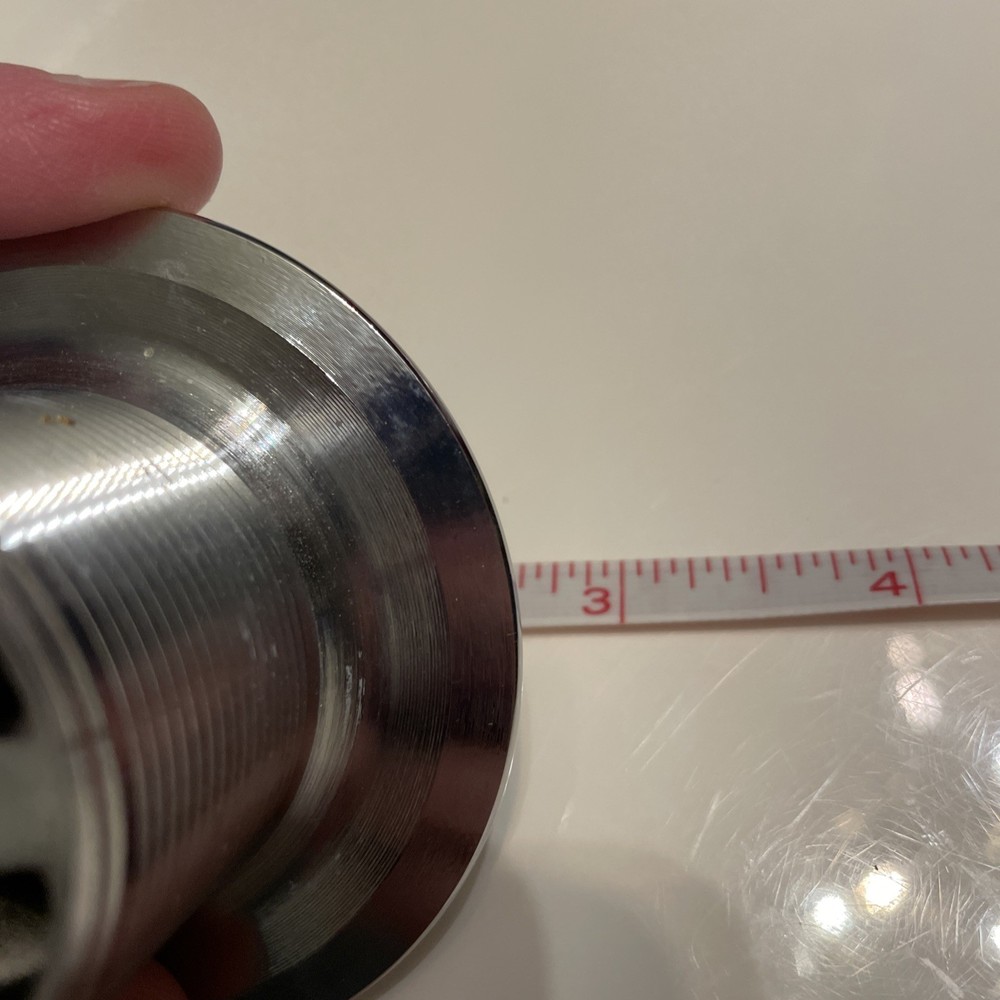 Watco Push-Pull Tub Drain Closure Stainless Steel