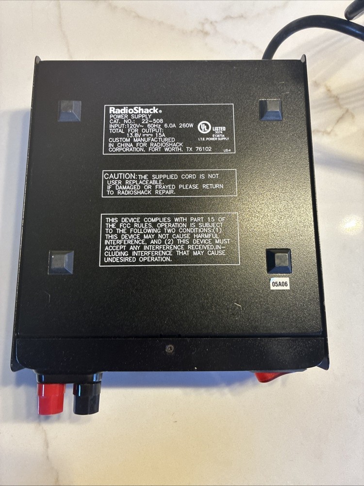Radio Shack Regulated 15 AMP Power Supply