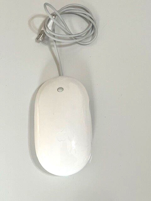 OEM APPLE A1152 Mouse USB WHITE Genuine Wired - Excellent Condition-