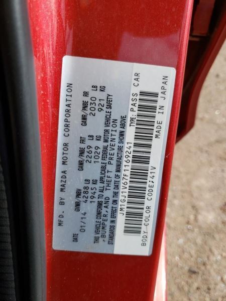 Speedometer MPH Without Multifunction Display Fits 14-15 17 MAZDA 6 452565
