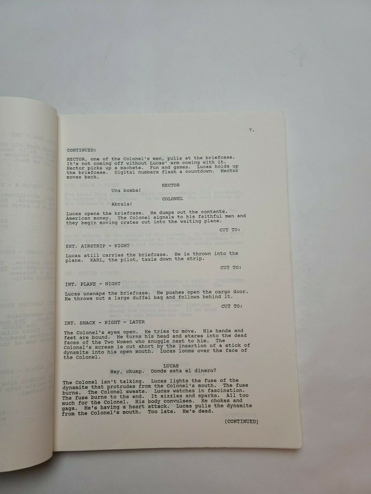 DEAD RUN / Doug MacHugh & Robert Winley 1990 Unproduced Movie Script Screenplay