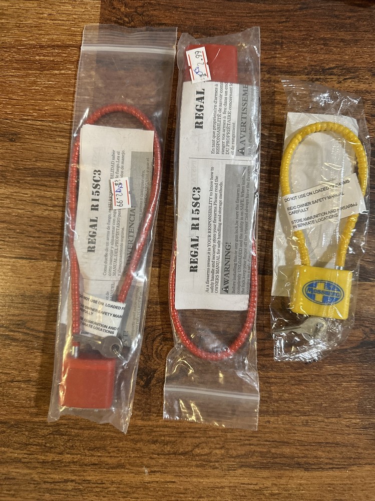 Cable Gun Lock Firearm Safety Lot