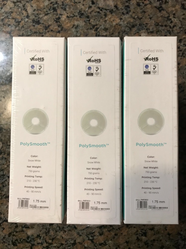 Polymaker PolySmooth, 1.75 mm, 750g,(Snow White)(Sandstone Beige)(Transparent)