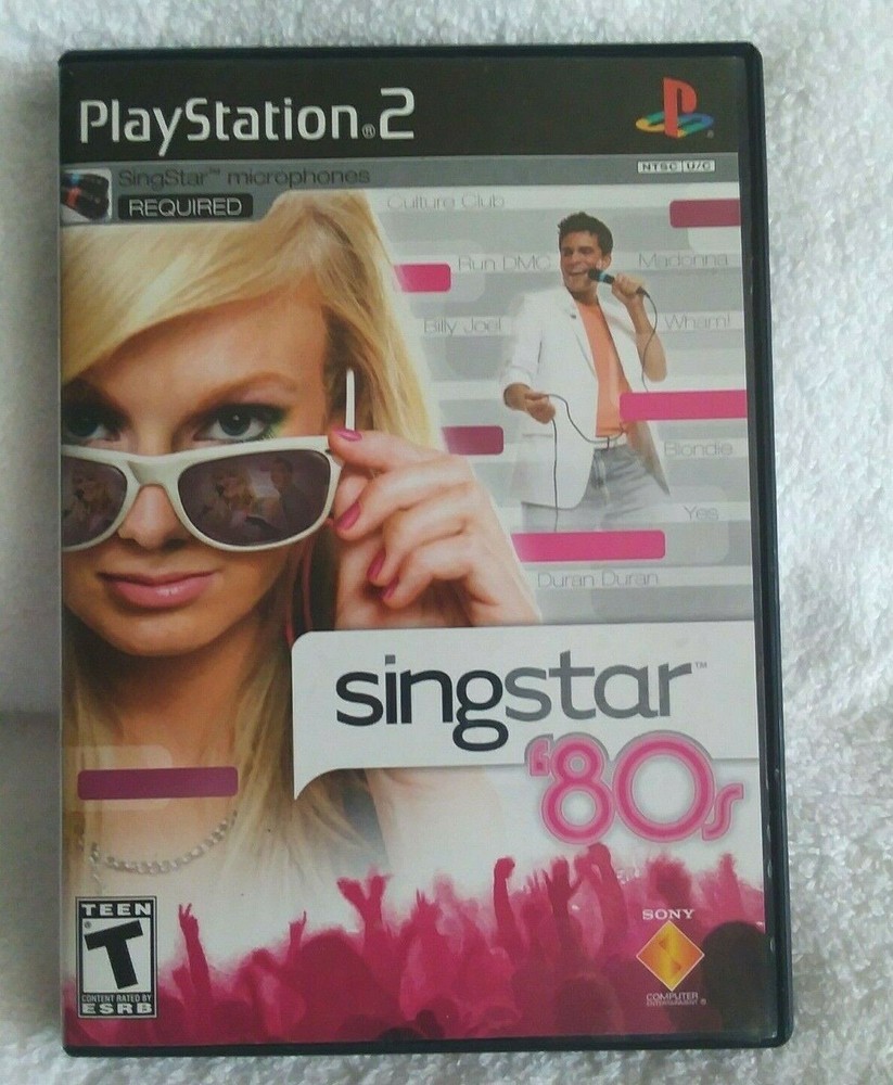 Play Station 2 Singstar '80s Game Replacement Case 2007 Case Only