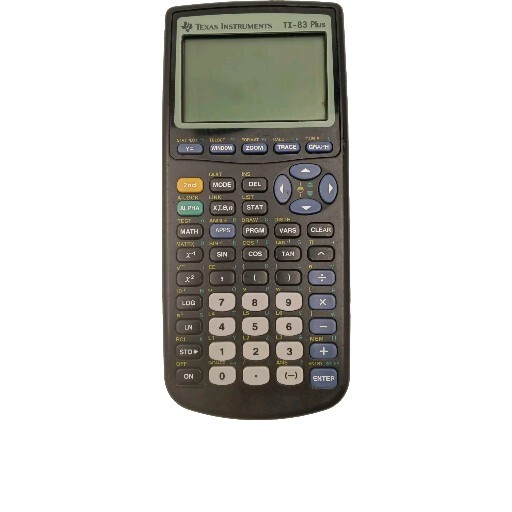 TI-83 PLUS TEXAS INSTRUMENTS PLUS GRAPHING CALCULATOR No COVER -Tested