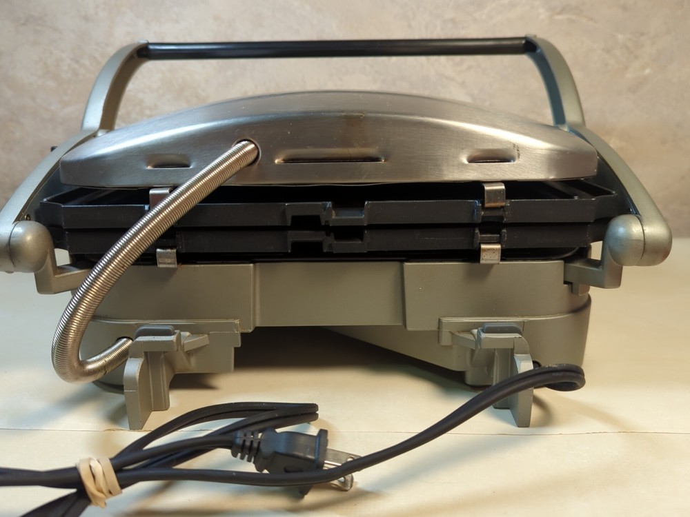 Cuisinart GR-4NP Electric Indoor Grill Griddler Panini Press Red Knobs Scratches