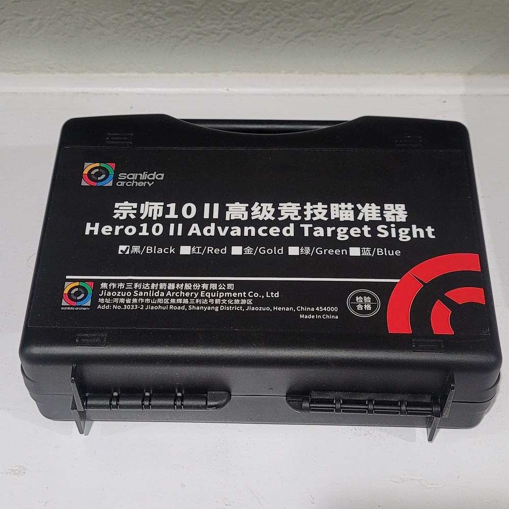 Sanlida Archery Hero10 Advanced Target Compound Sight 9" Carbon 10x
