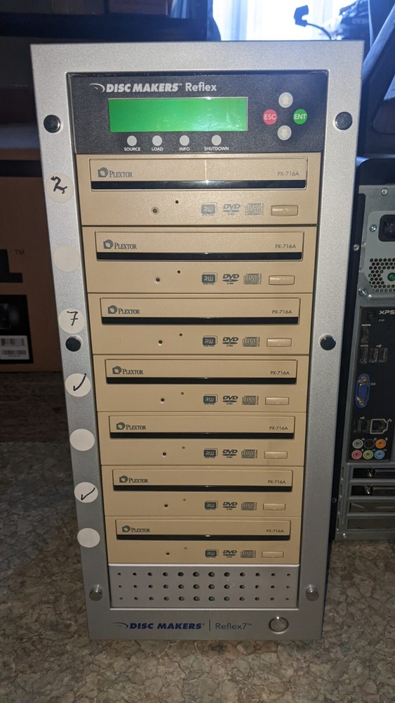 Discmakers Reflex 1-7 CD DVD Burner Duplicator 16x